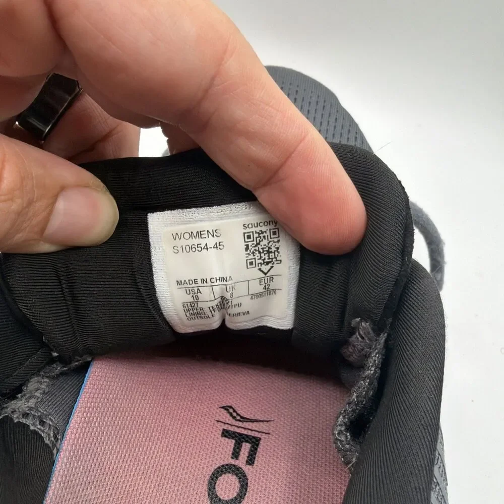 Saucony‎ Guide 14 Women’s Size 10 Black Gray PWRRUN Running Shoes